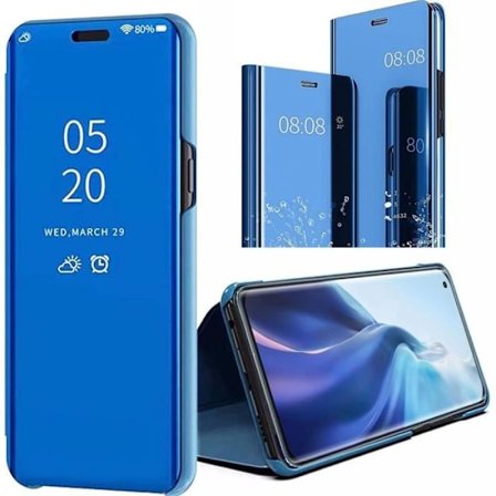 Skyddsfodral till Xiaomi Mi 11 Pro - E.F.CONNECTION - Smart View Soft Blue - Halvstyv - PC