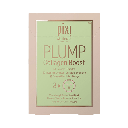 Pixi Plump Collagen Boost Sheet Mask Ansiktsmask & peeling Dam 3 ST