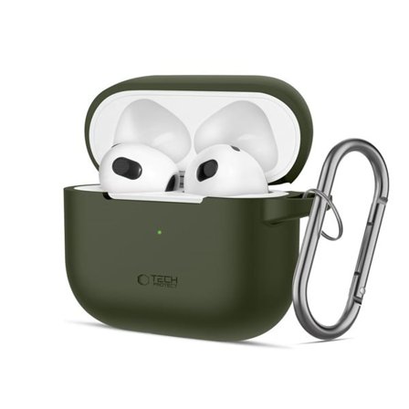 Tech-Protect Silicone Hook Case til Apple AirPods 3 - Grøn