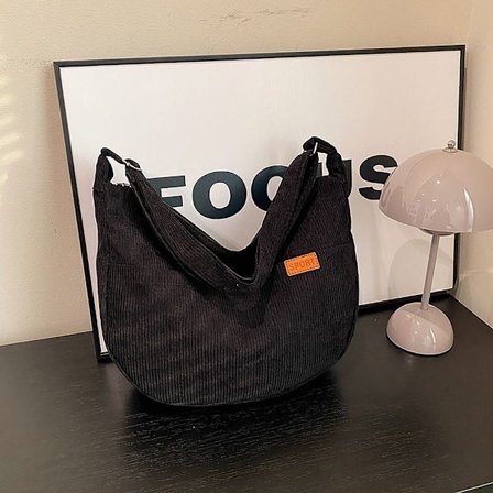 Sling Axelväskor Tygväska SVART