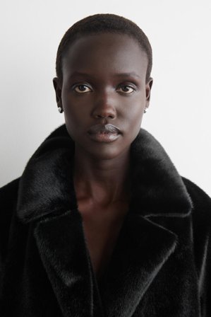 COS Women's Mini Half Hoop Earrings in Silver-coloured