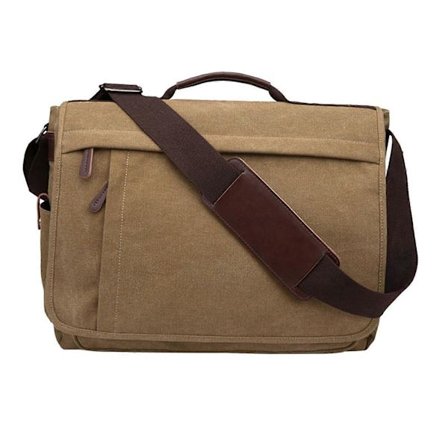 Messenger Bag Herr Portfölj Canvas Business Portfölj för Pendling Fars Dag-lingling}