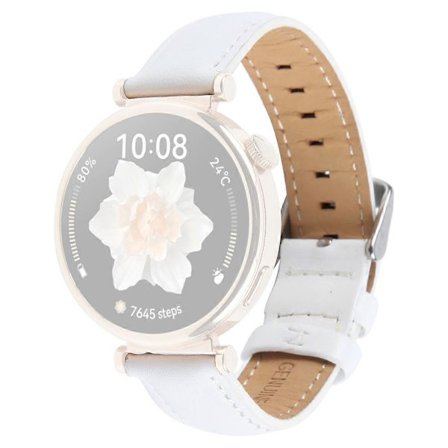 Garmin Lily 2 Active Lily 2 -aktiivisuusrannekkeeseen 14 mm:n yläkerroksen lehmännahkainen ranneke - musta