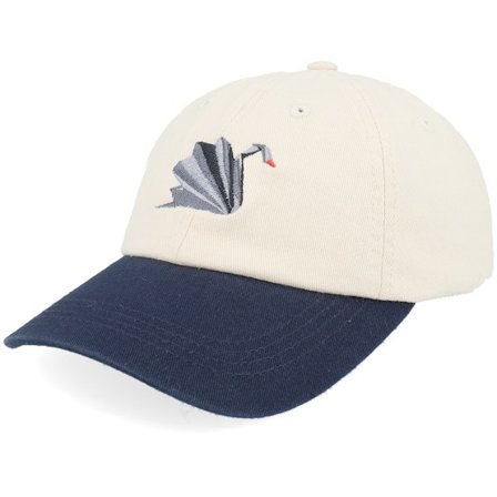 Seeberger - Beis unconstructed Gorra - Kids Paper Black Swan Stone/Navy Washed Dad Cap @ Hatstore
