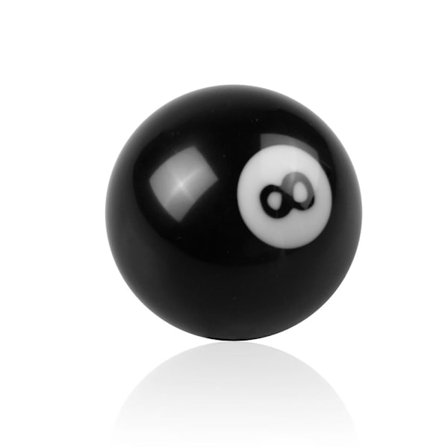 Svart 8 Ball Växelspaksknopp / Kort växelspaksknopp För Universal Bil Akryl SVART 8 Ball för-B