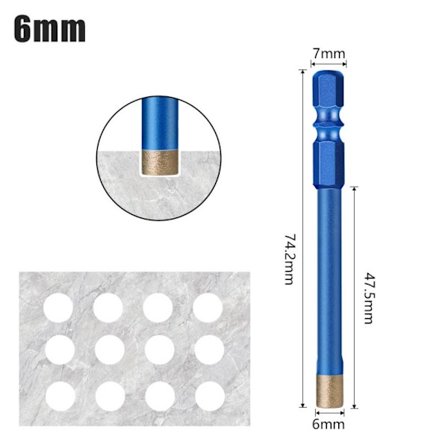 Tørrborbit Flisbor 6 MM 6 MM