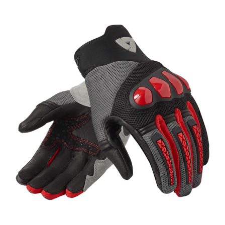 MP-Hanskat REV'IT! Speedart Air Harmaa/Punainen M