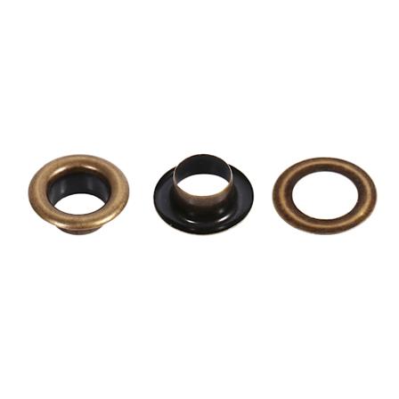 100 sarjaa pronssia, mustaa ja kultaa pyöreitä silmäreikiä, DIY-koristetarvikkeita, 8 mm