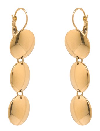 Capri Hook Earring Silver Gold Bud To Rose