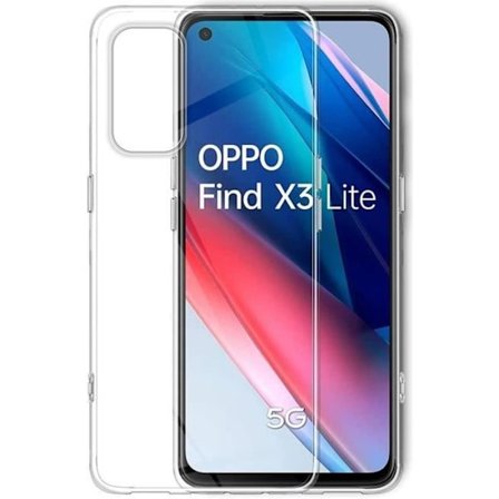 Telefonskal - Phonillico - Oppo FIND X3 LITE - Silikon Gel TPU - Ultra Tunn - Transparent