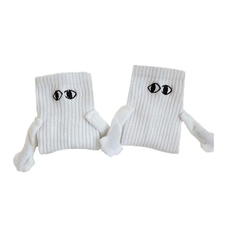 Morsomt par som holder sokker som holder hender Sokk HVIT UTEN