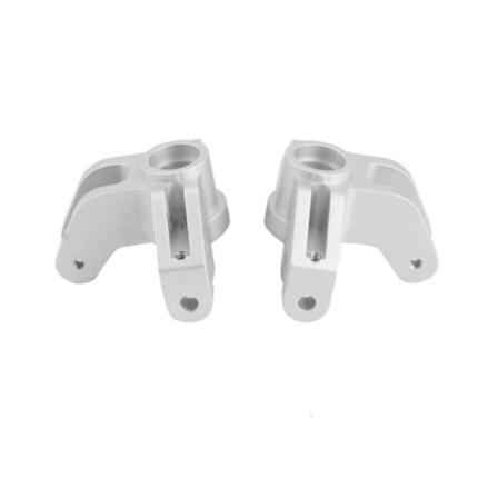 Metal Front Steering Cup Styreblok til 4wd Solid Axle Rc Car Upgrade Parts, sølv