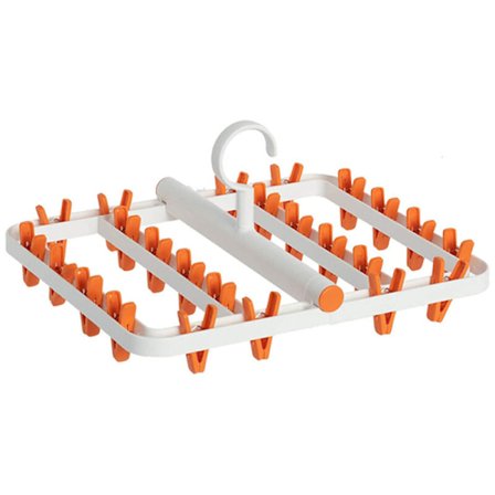 Taitettava pyykkipoika ripustin 360° pyörivä koukku ripustin pyyhkeiden kuivaamiseen nenäliinat Hat huivi rintaliivit sukat