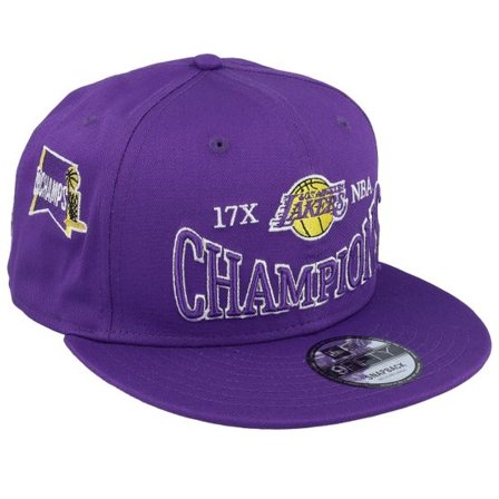 New Era - NBA Lila snapback Keps - Los Angeles Lakers Champions Patch 9FIFTY True Purple Snapback @ Hatstore