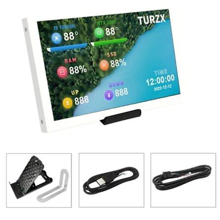 5-tommers LCD-skjermtemperaturmonitor for PC CPU-skjerm GPU-viftedatamaskin