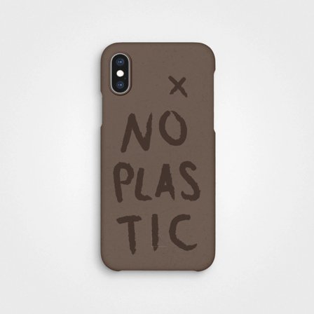 Plastic Free Phone Case Earth Brown No plastic | agood company, iPhone X XS
