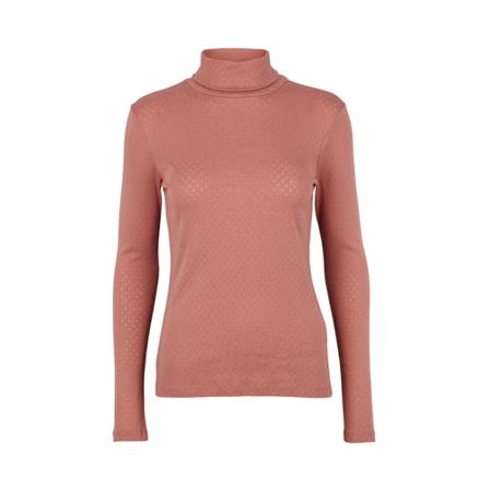 Basic Apparel Arense Turtleneck Pink, Dame Rullekraver