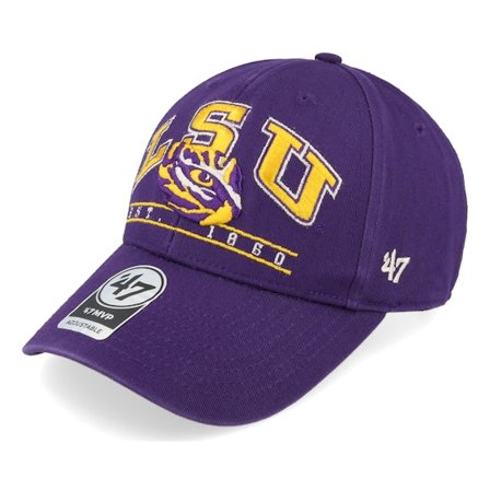 47 Brand - College Lilla adjustable Caps - Louisiana State Tigers Fletcher 47 Mvp Cap Purple Adjustable @ Hatstore