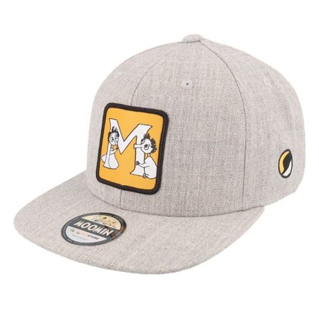 Moomin - Grå snapback Keps - Kids Moomin Alphabet - M Heather Grey Snapback @ Hatstore