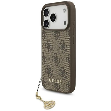Guess Mobilskal till iPhone 17 Pro MagSafe 4G Charms Collection - Brun