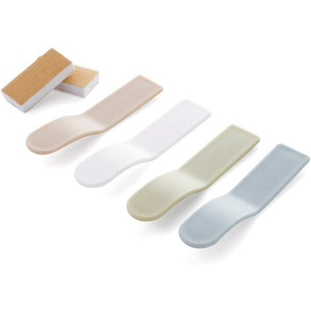 4 stykker (hvit + khaki + grønn + blå) Toalettsetelokkløfter Toalett