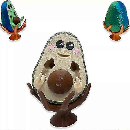 3D-printet FCK-You-Cado, 3D-printet Dårlig Avocado, Printet Langfingerstatue