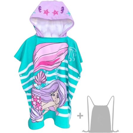Badehåndkle for barn, strandhåndkle for barn Supermyk badekåpe med hette