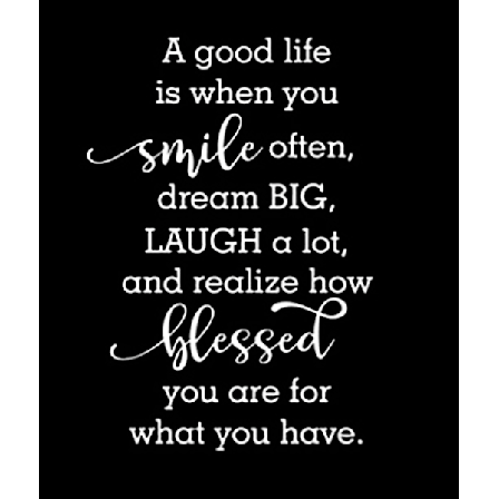 Väggord - Smile Dream Laugh Blessed