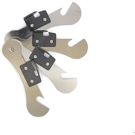 Boksåpner, manuell boksåpner, boks, rustfritt stål, sølv, 9,5