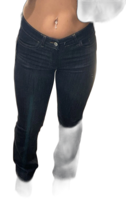 Mörkblå bootcut jeans från Nelly