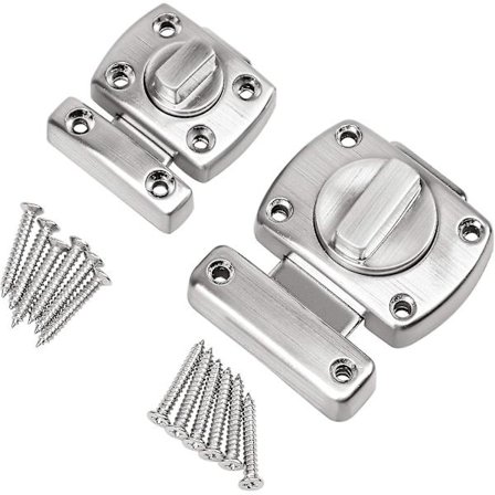 Sikkerhedsdørsgreb, 2 stk. Drejelige Dør/vindue Greb Lås Med 12 Skruer