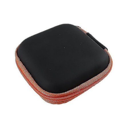 Bærbar oppbevaringsboks for mobiltelefon, datakabel, hodetelefoner, oransje, 1 pakning