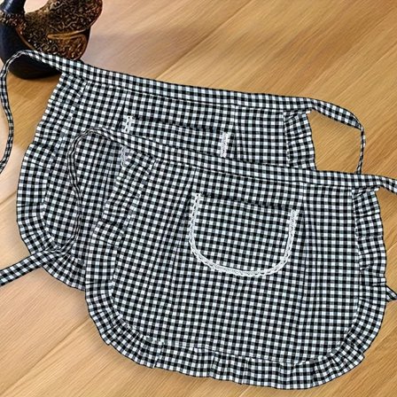 To-pak Stilfuld Ny Nederdel med Åndbar Talje Forklæde, Moderigtig Arbejdsnederdel