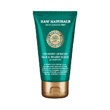 RAW Naturals Crushed Apricot Face & Beard Scrub Ansikte Herr 75 ML