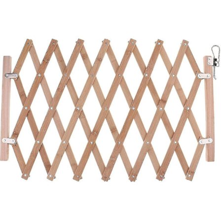 Sammenklappelig hundetrappe i træ til indendørs brug, svingbar hundelåge, sammenklappelig sikkerhedslåge til kæledyr, barrierehegn til små hunde og 