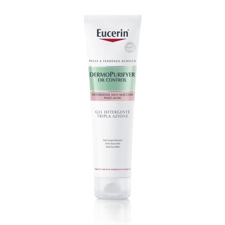 Eucerin DermoPurifyer Oil Control Dermopurifyer Gel Detergente Tripla Azione 150ml - Gel detergente viso