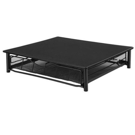 Musta kapseli kahvin säilytyslaatikko laatikollinen kahvikoneen jalusta