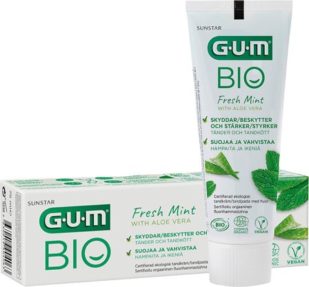 GUM Tandpasta BIO 75 ml, Medicin & Pleje, Mund & Tandpleje, Tandpasta