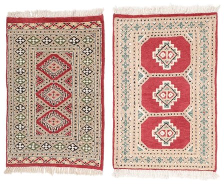 Pakistan Buchara 2Ply Teppich 60X94 Braun/Beige Wolle, Pakistan
