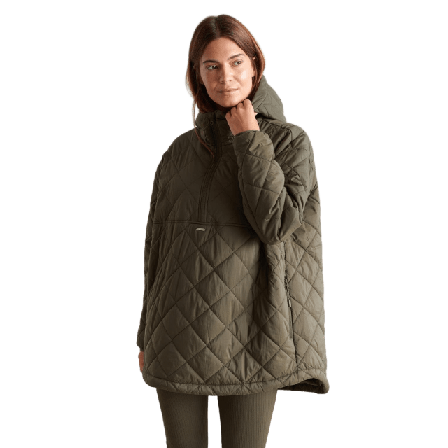 aim'n Oversized Quilted Anorak Friluftsjackor Dam Grön L