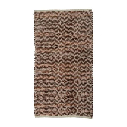 Käytävämatto, Nahka, Ruskea/Beige, 70x150 cm