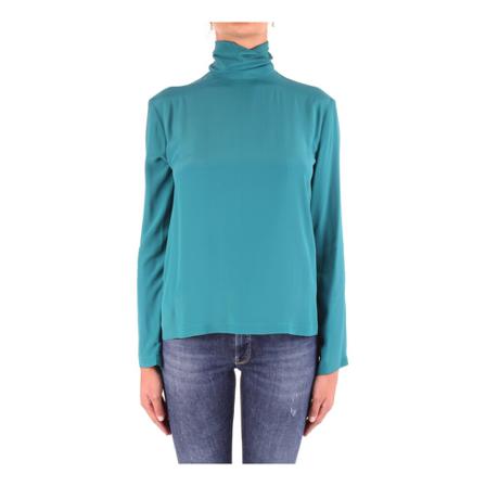 Pinko, Turtleneck Blauw, Dames, Maat:M