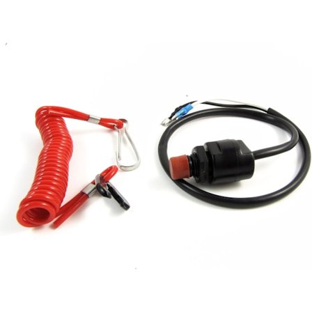 Universal Båt Utombordsmotor Motor Kill Stop Switch & Säkerhetslina