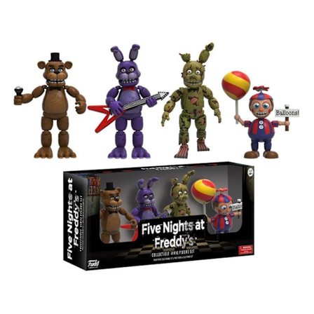 5-pack Anime Figur Montering Leksaker Fem Natt På Freddy Fnaf Söt Action Figur Pvc Modell Freddy Toys_x tao