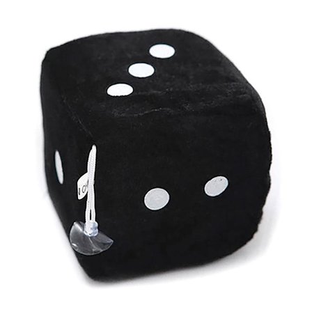 Hængende blød fluffy terning / bildekoration - Vælg farve