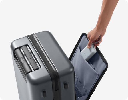 Xiaomi håndbagasje/kabinkoffert med frontåpning laptop-lomme 20" mørkegrå, 34.5x25.5x51cm