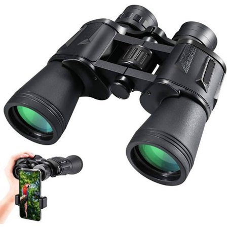 20X50 HD Zoom Kikkert Teleskop, Kraftig Sammenleggbar Langdistansevisning Jakt Nattsyn Utendørs Camping Sport