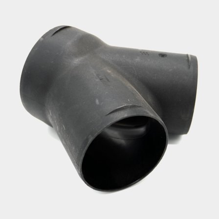 Y-rør Eberspächer, Ø75 / 60 / 60 mm, plast, sort