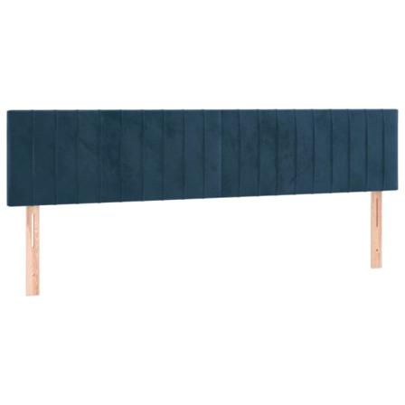 vidaXL Huvudgavlar 2 st mörkblå 100x5x78/88 cm sammet Blå