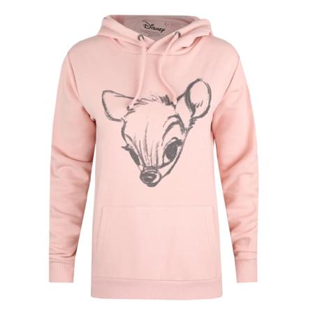 Bambi Ansiktströja För Dam/dam Hoodie M Dusky Pink